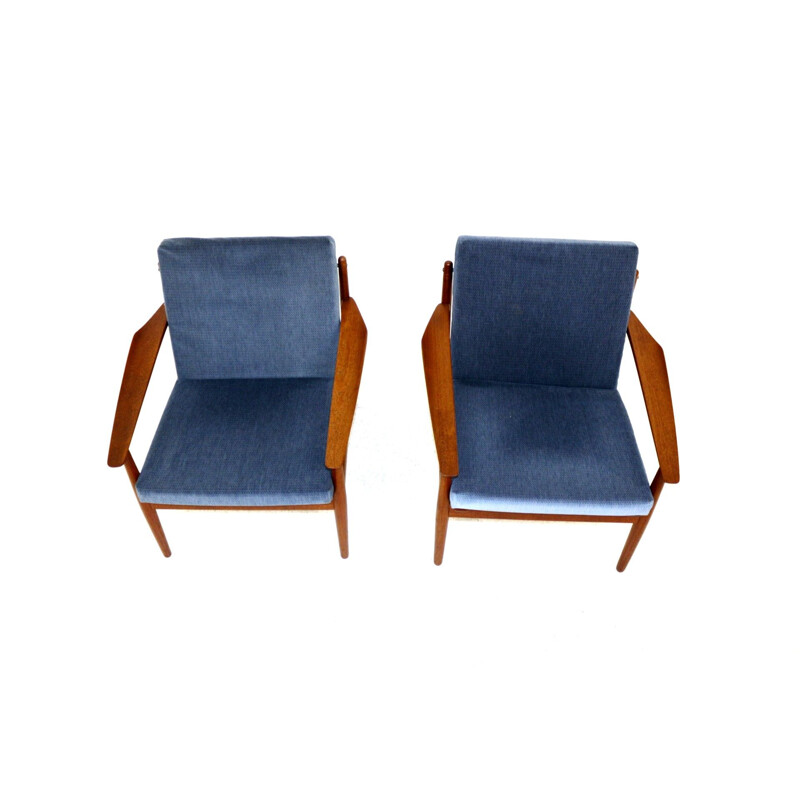 Pair of vintage armchairs by Arne Vodder, Denmark 1950s