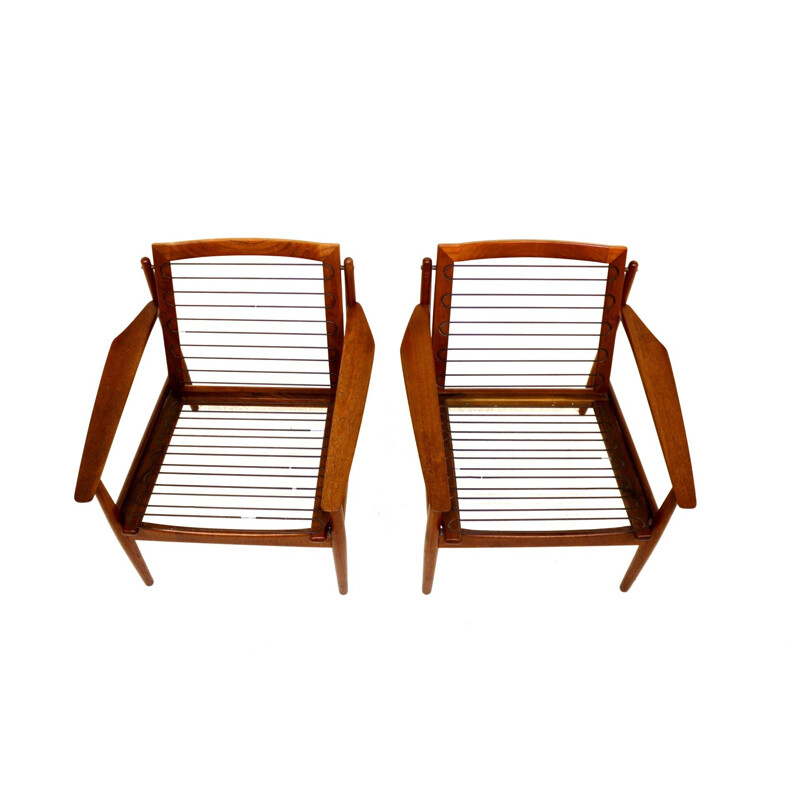 Pair of vintage armchairs by Arne Vodder, Denmark 1950s