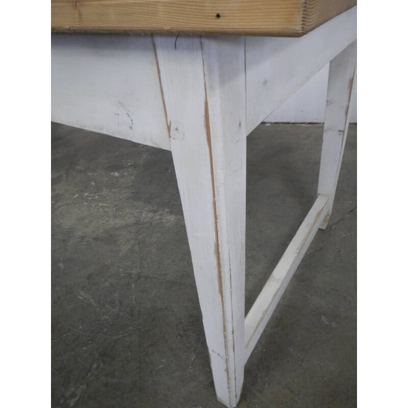 Vintage white dining table 1970s