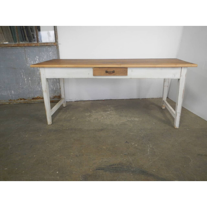 Vintage white dining table 1970s