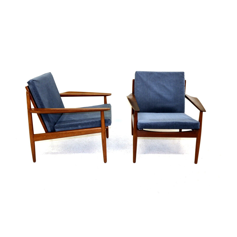 Paire de fauteuils vintage par Arne Vodder, Danemark 1950