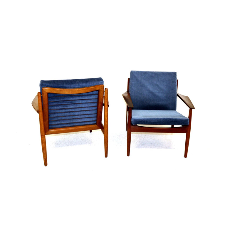 Pair of vintage armchairs by Arne Vodder, Denmark 1950s