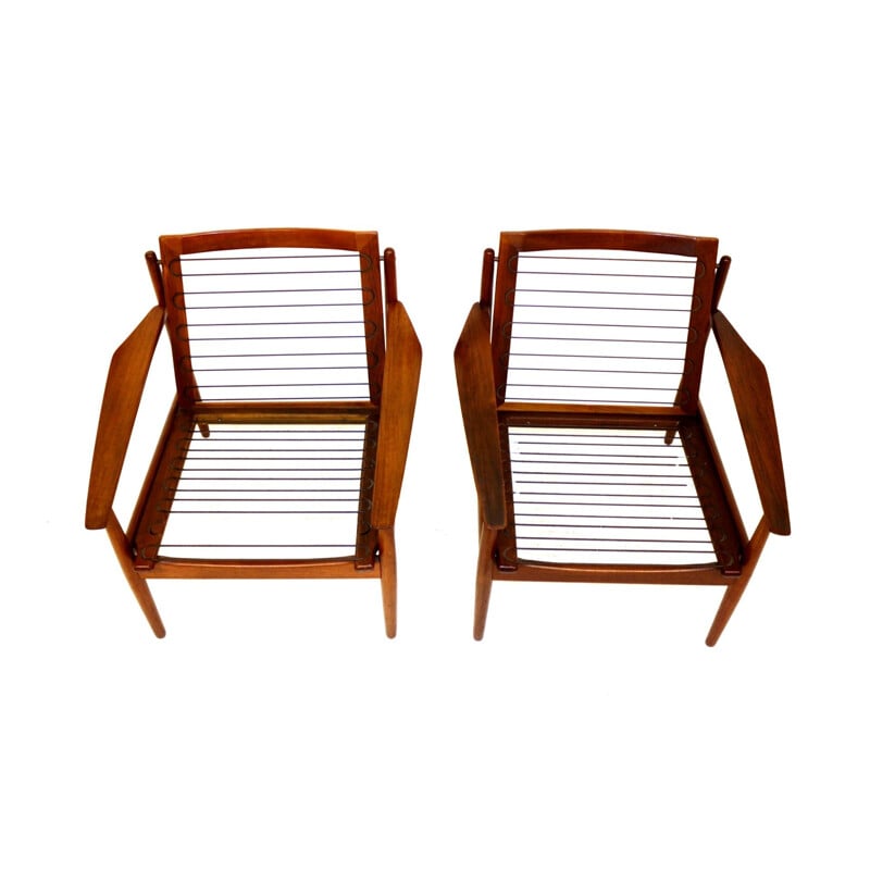 Pair of vintage armchairs by Arne Vodder, Denmark 1950s