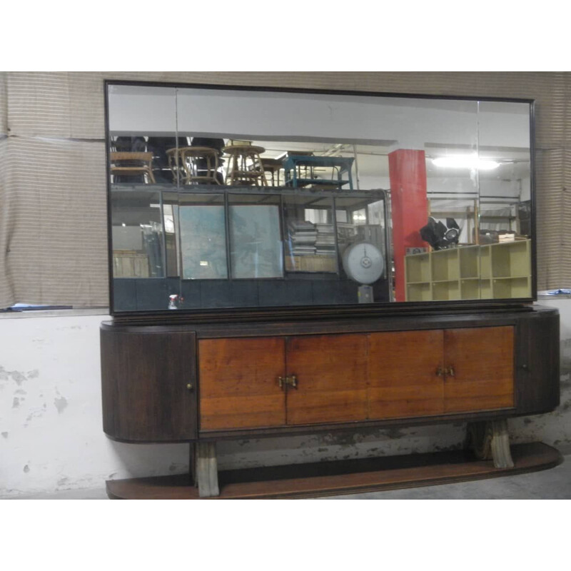 Vintage Paolo Buffa sideboard and mirror