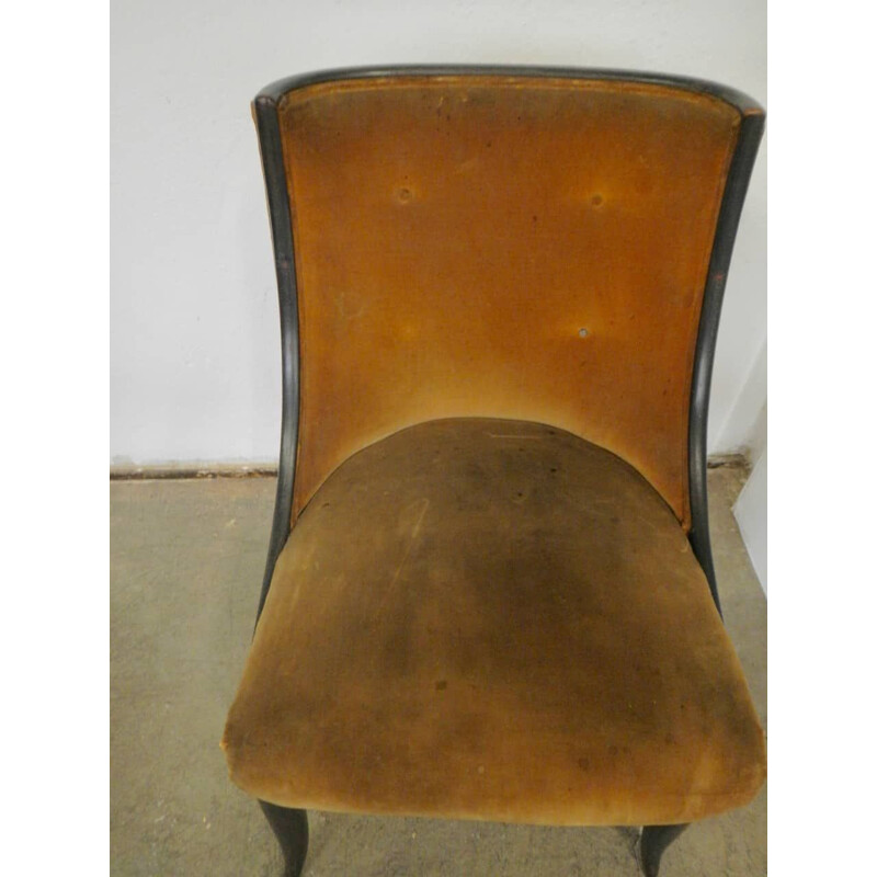 Set of 6 vintage Buffa padded chairs