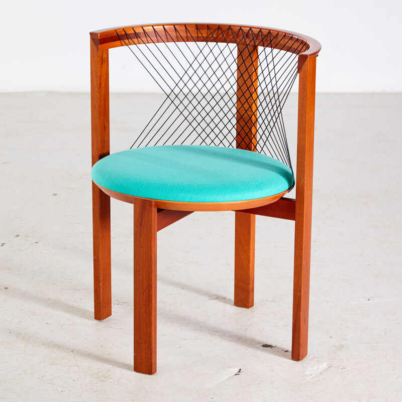 Set of 4 vintage String dining chairs by Niels Jørgen Haugesen for Tranekaer Furniture, Danish 1980s
