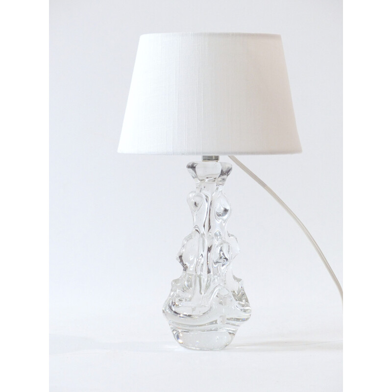 Lampe vintage en verre bullé forme libre Schneider 1960