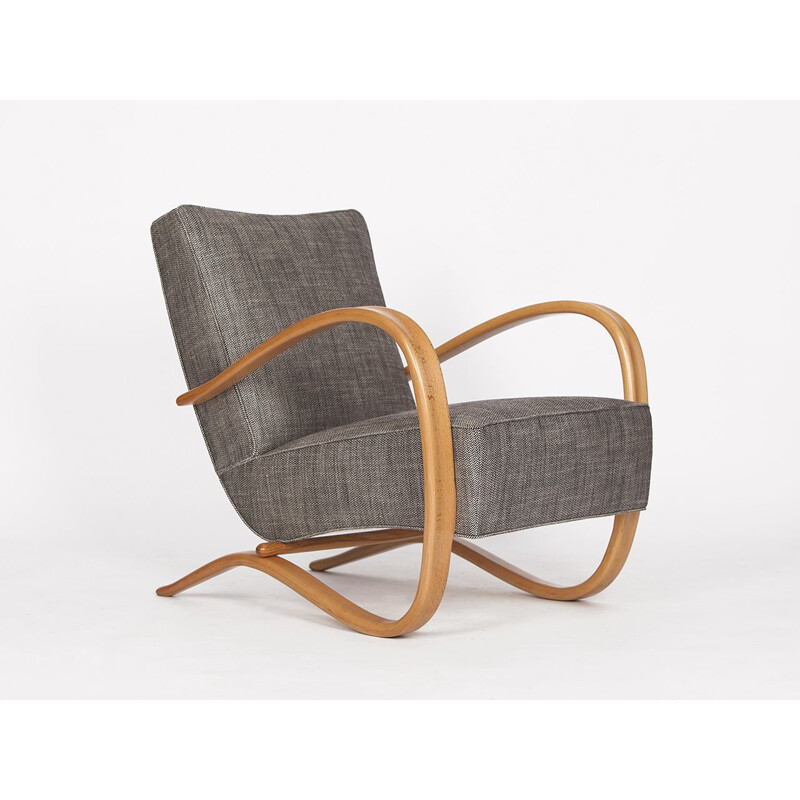 Vintage Streamline Chair H-269 by Jindřich Halabala for Spojene UP Zavody 1930s