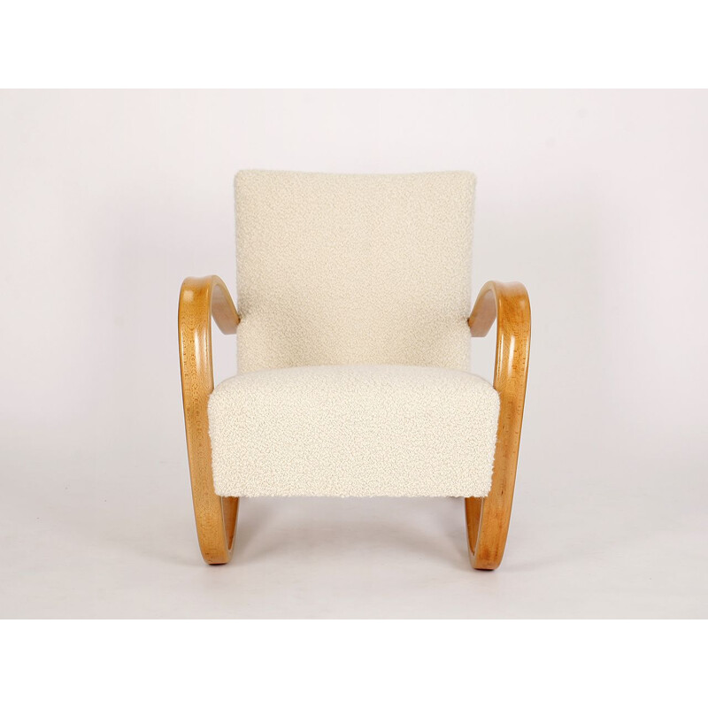 Streamline H-269 vintage fauteuil van Jindrich Halabala voor Spojene UP Zavody 1930