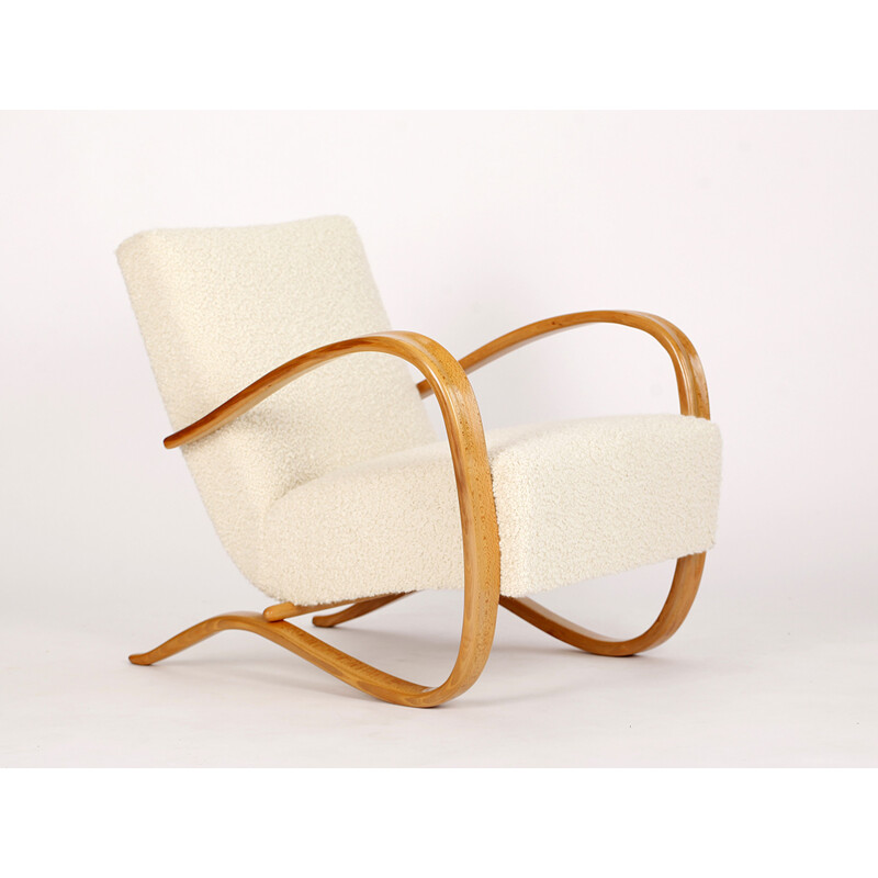 Vintage Streamline Chair H-269 by Jindrich Halabala for Spojene UP Zavody 1930s