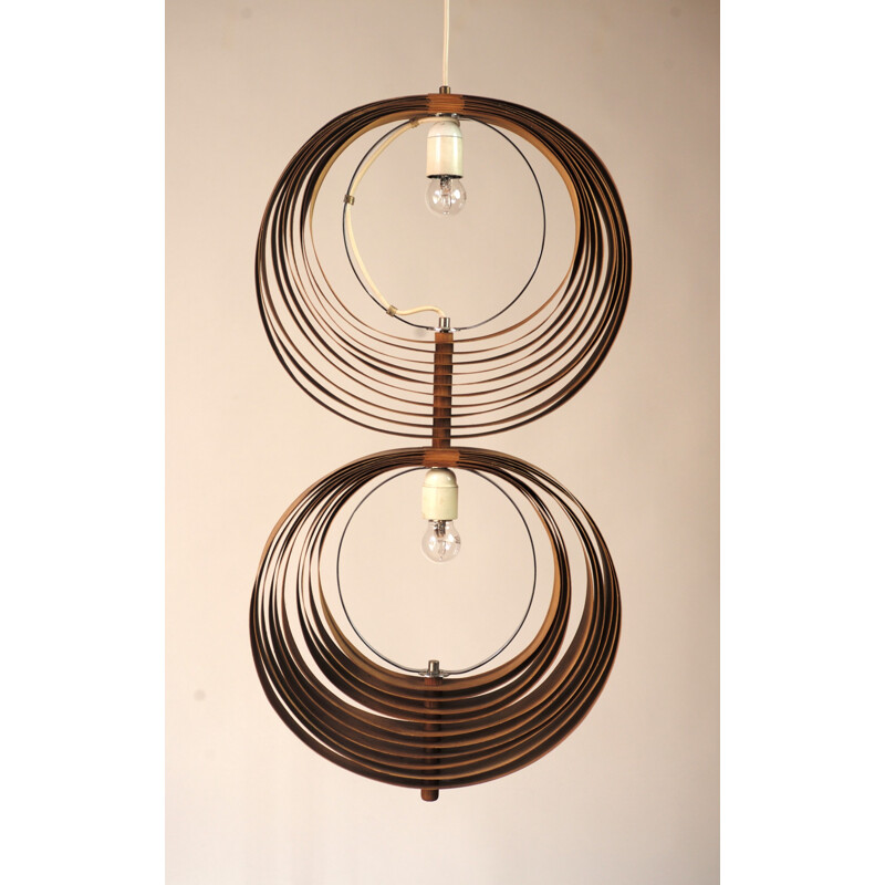 Markaryd hanging lamp with two spheres, Hans-Agne JAKOBSSON - 1960s