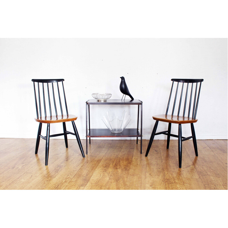 Pair of vintage Fanett chair by Ilmari Tapiovaara 1960s