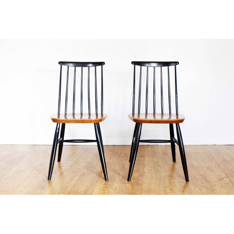 Pair of vintage Fanett chair by Ilmari Tapiovaara 1960s