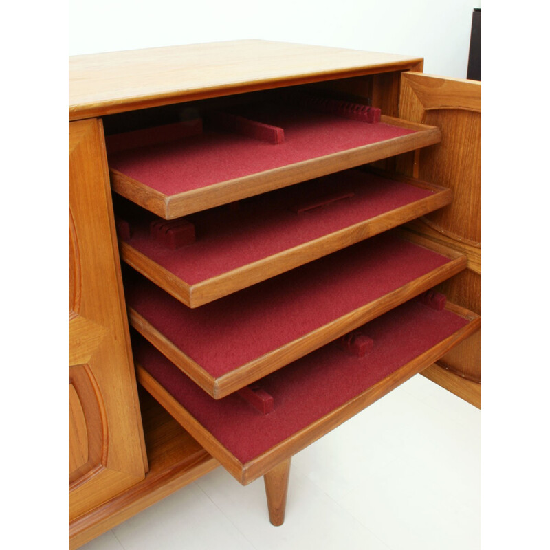 Norwegian Gustav Bahus sideboard in teak wood, A. RELLING & R. RASTAD & A. AARSETH - 1960s