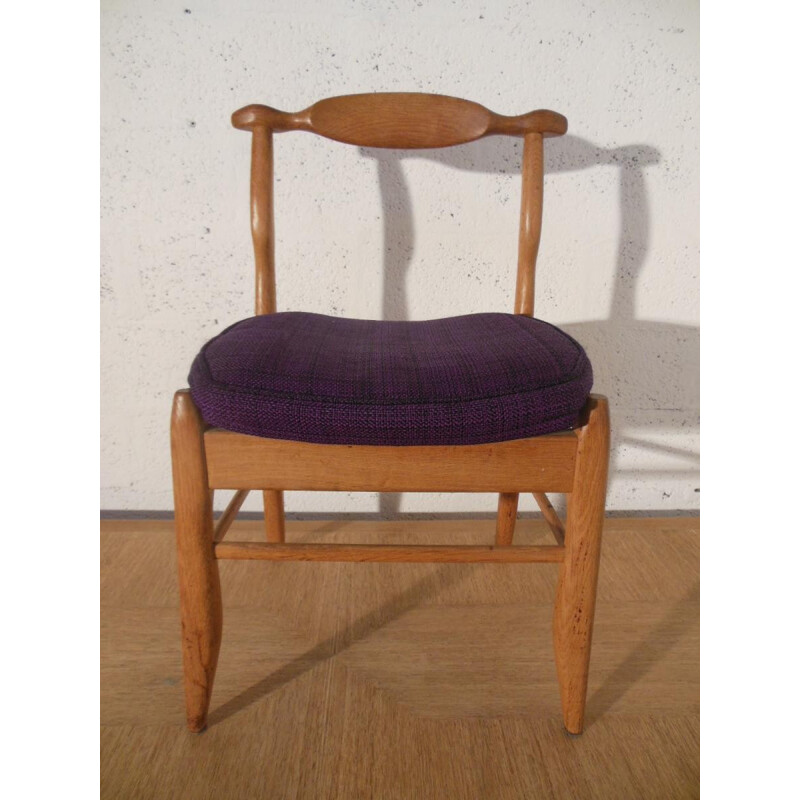 Set of 4 chairs "Fumay" GUILLERME and CHAMBRON - 60