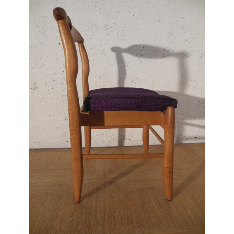 Set of 4 chairs "Fumay" GUILLERME and CHAMBRON - 60