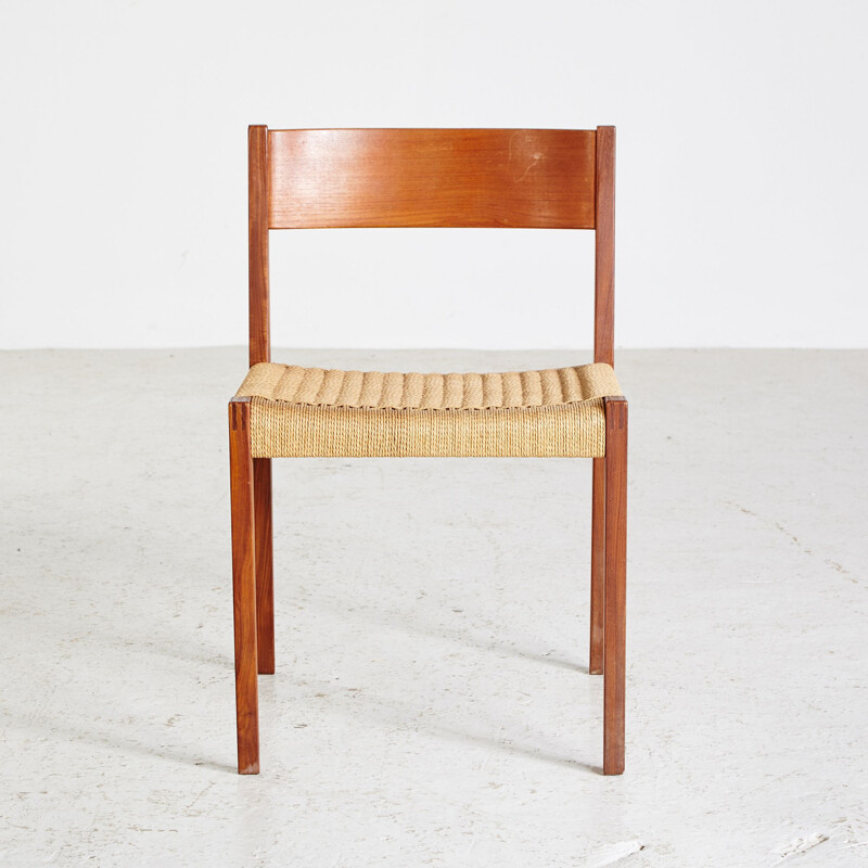 Set of 4 vintage Teak Pia Chair by Poul Cadovius for Cado 1960s