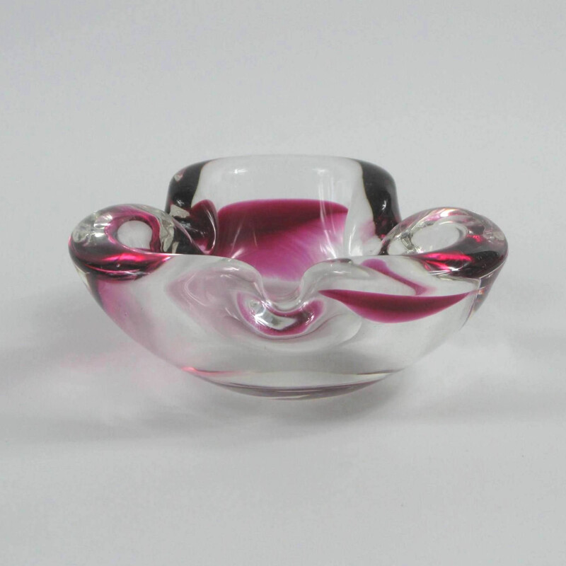 Mid-Century Murano Glass Ashtray Bowl, Italy 1960s