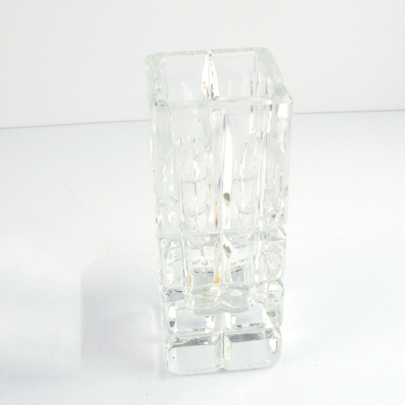 Vintage Cristal vase by Arques crystal, France 1970s