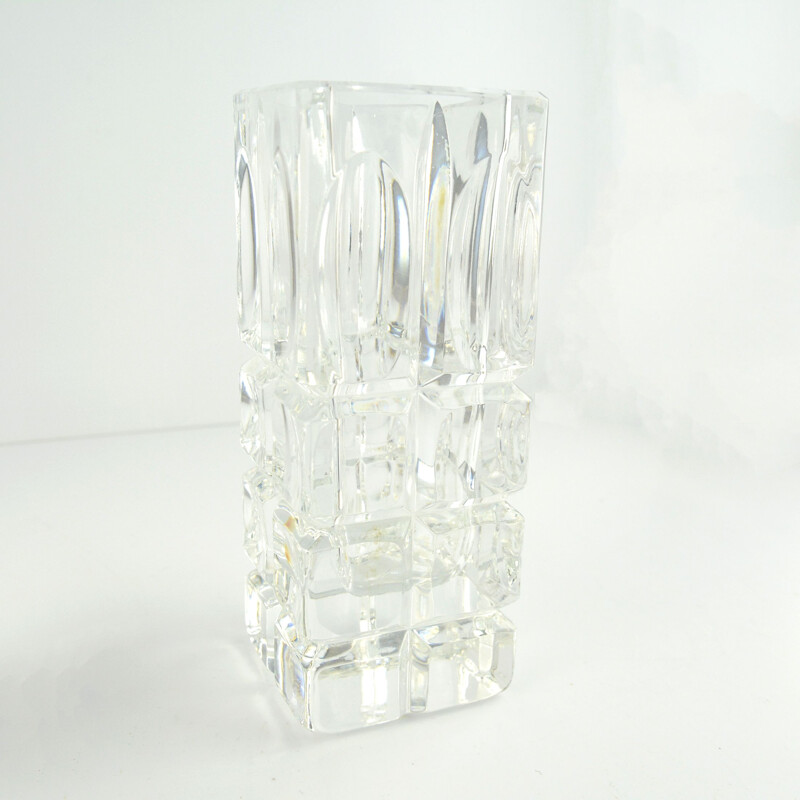 Vintage Cristal vase by Arques crystal, France 1970s