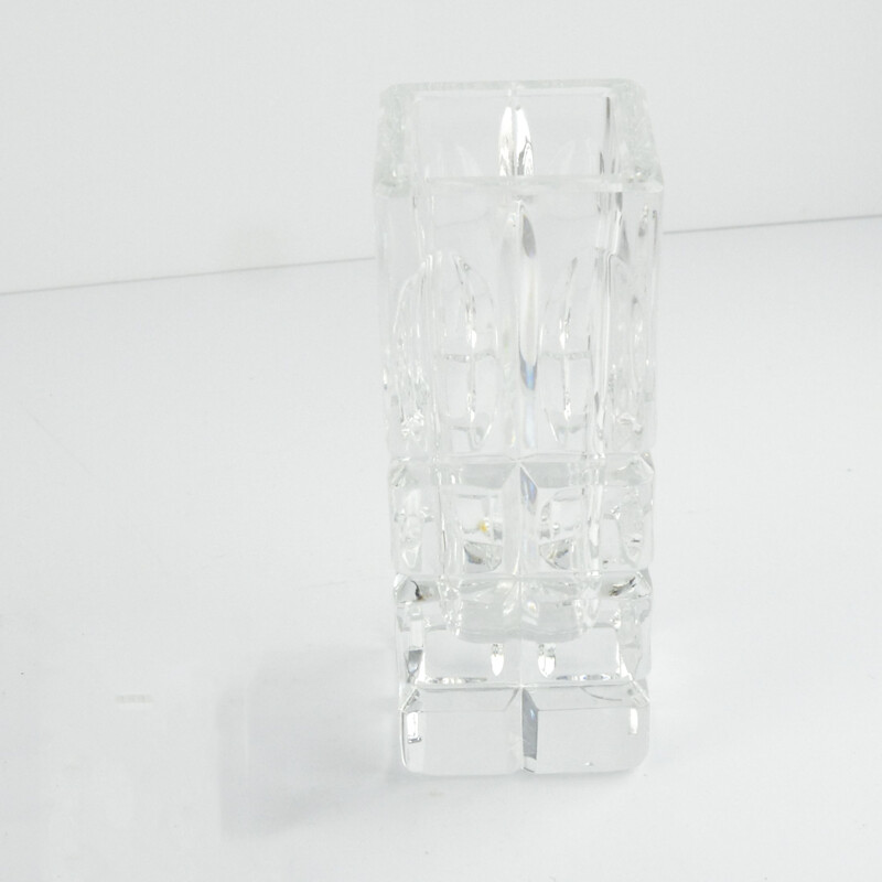 Vintage Cristal vase by Arques crystal, France 1970s