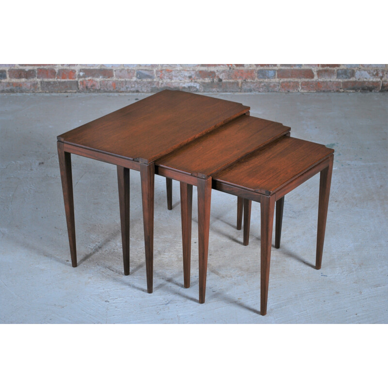 Mid Century teak nest of tables by Richard Hornby for Fyne Ladye, British 1960s