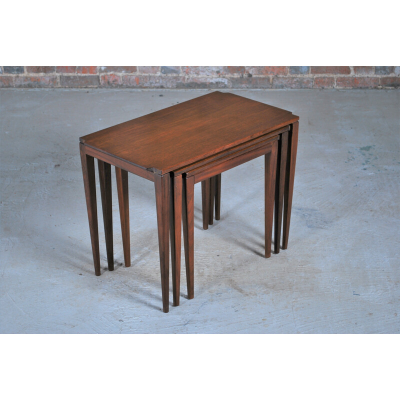 Mid Century teak nest of tables by Richard Hornby for Fyne Ladye, British 1960s