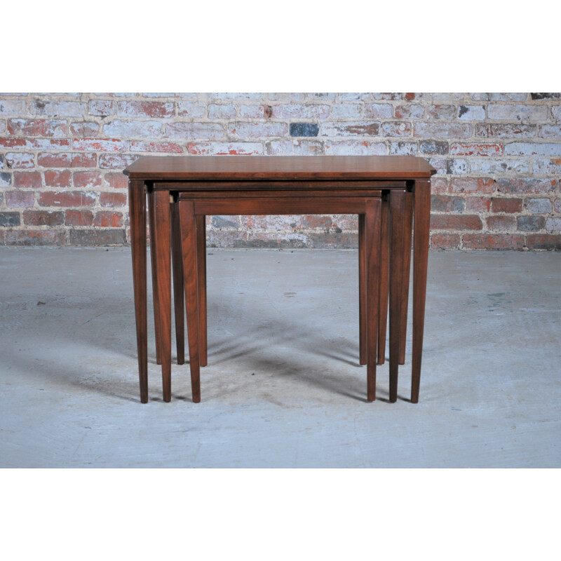 Mid Century teak nest of tables by Richard Hornby for Fyne Ladye, British 1960s