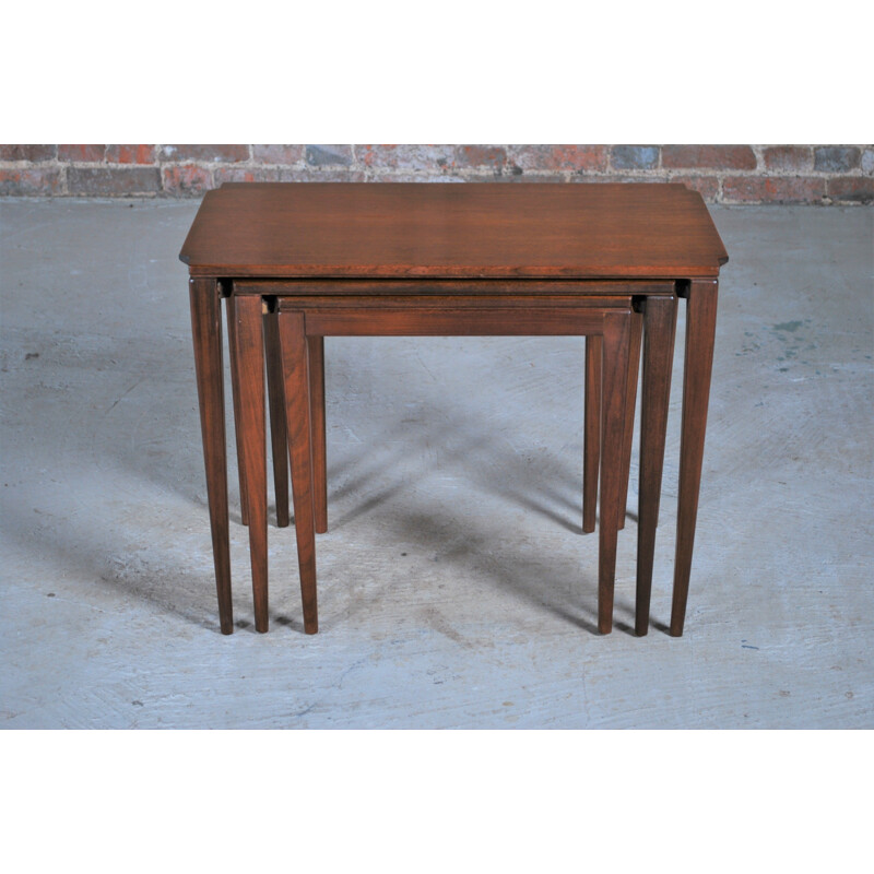 Mid Century teak nest of tables by Richard Hornby for Fyne Ladye, British 1960s