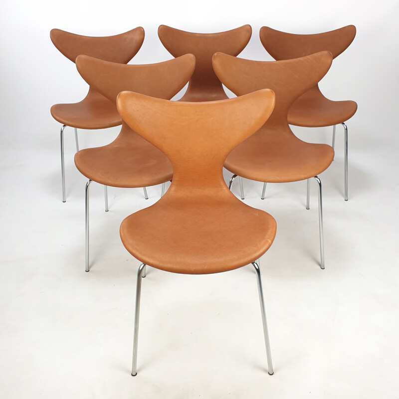 Set aus 6 Vintage-Stühlen Lily von Arne Jacobsen für Fritz Hansen, 1960