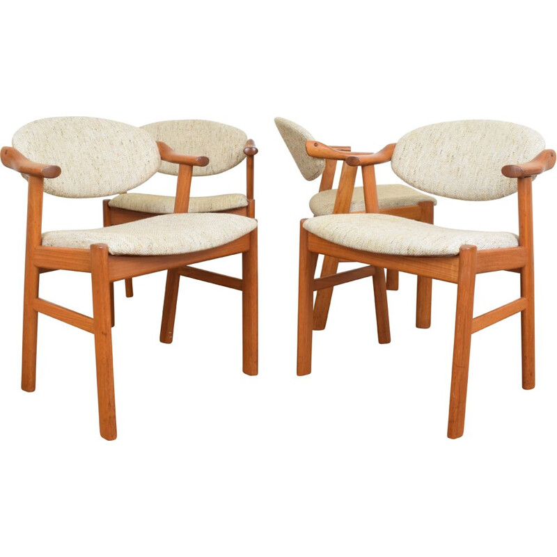 Set of 4 vintage Dining Chairs by Kai Kristiansen for Schou Andersen, Danish 1960s