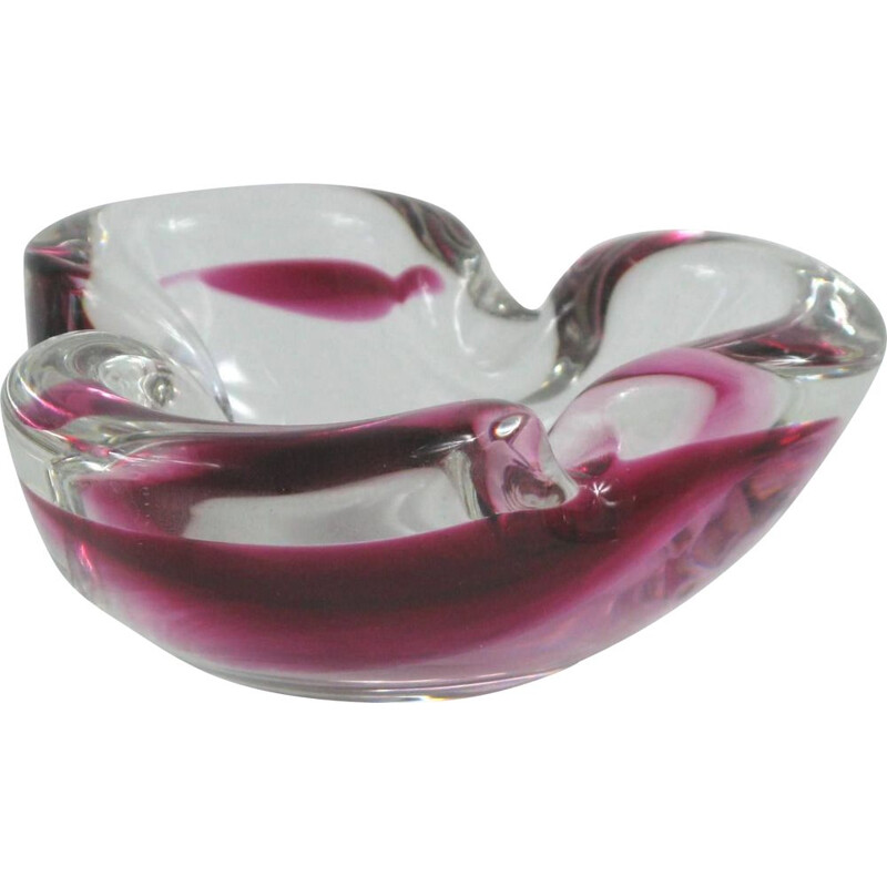 Mid-Century Murano Glass Ashtray Bowl, Italy 1960s