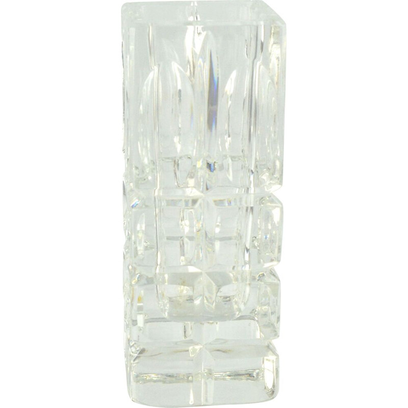 Vintage Cristal vase by Arques crystal, France 1970s