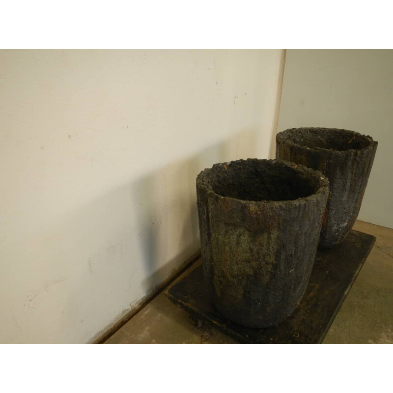 Vase vintage de fonderie 1980