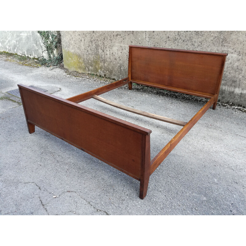 Vintage bed 2 places of René gabriel 1940s