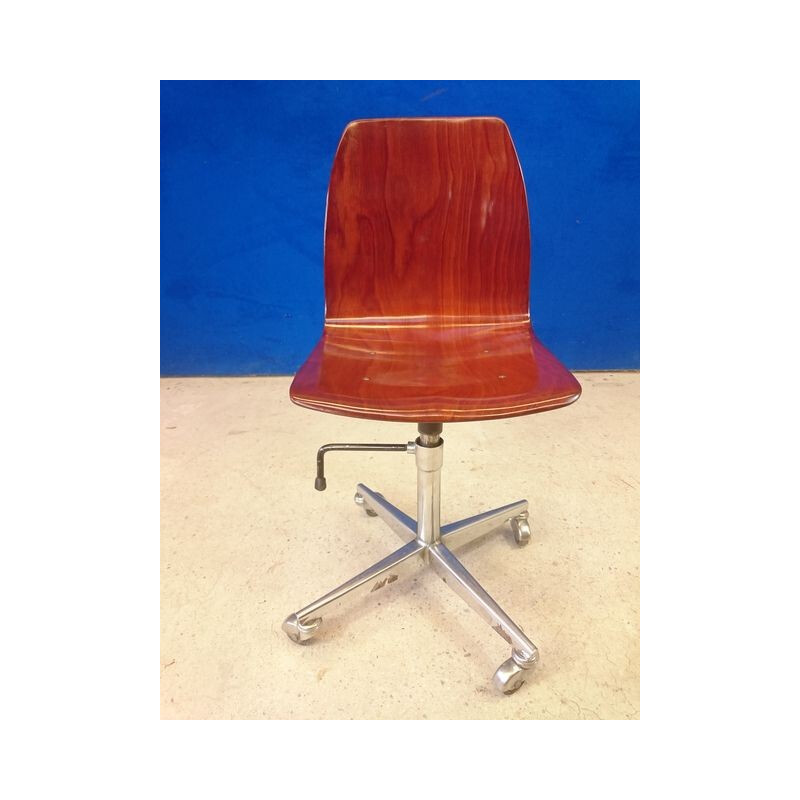 Mid century desk chair, Pagholz Pagwood - 1960s