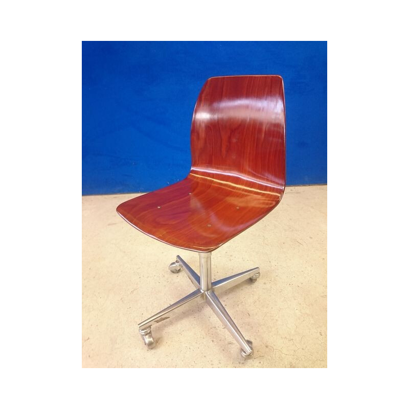 Mid century desk chair, Pagholz Pagwood - 1960s