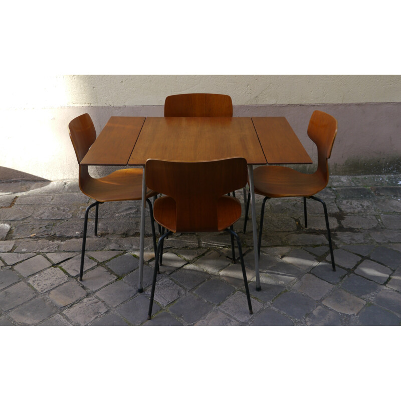 Set of 4 chairs "3103" Arne JACOBSEN - 60