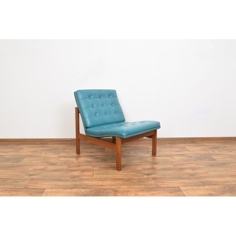Vintage Teak Lounge Chair by Ole Gjerlov-Knudsen & Torben Lind for France & Son, Danish 1960s