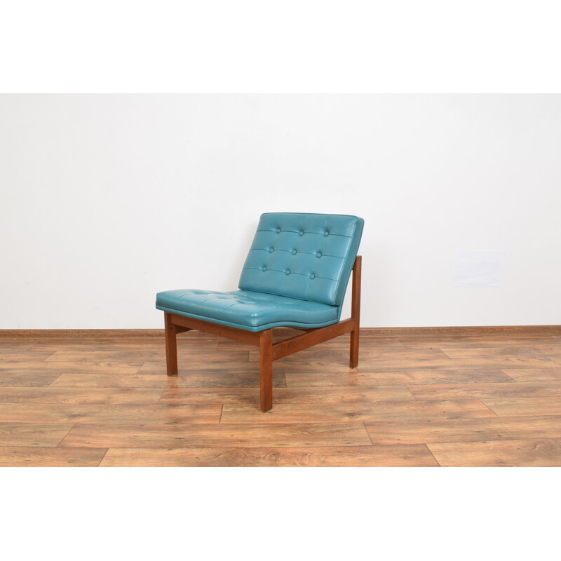 Cadeira de teca Vintage lounge por Ole Gjerlov-Knudsen