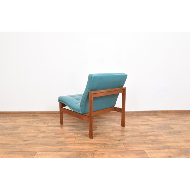 Vintage Teak Lounge Chair by Ole Gjerlov-Knudsen & Torben Lind for France & Son, Danish 1960s