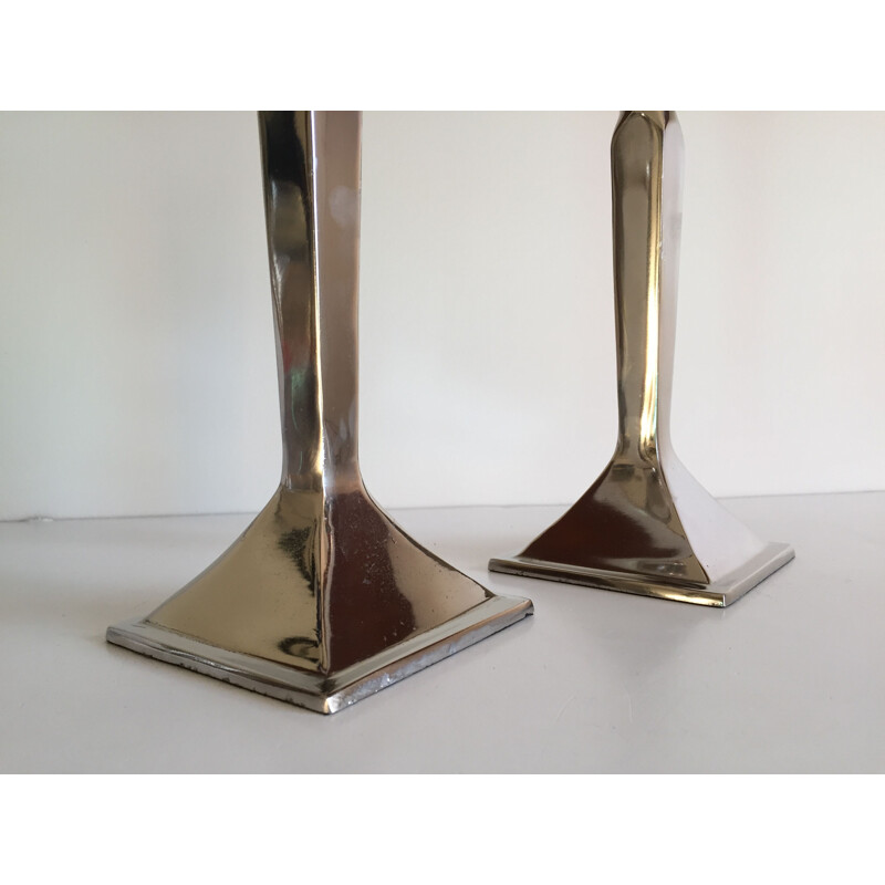 Pair of vintage neo classic candle holders