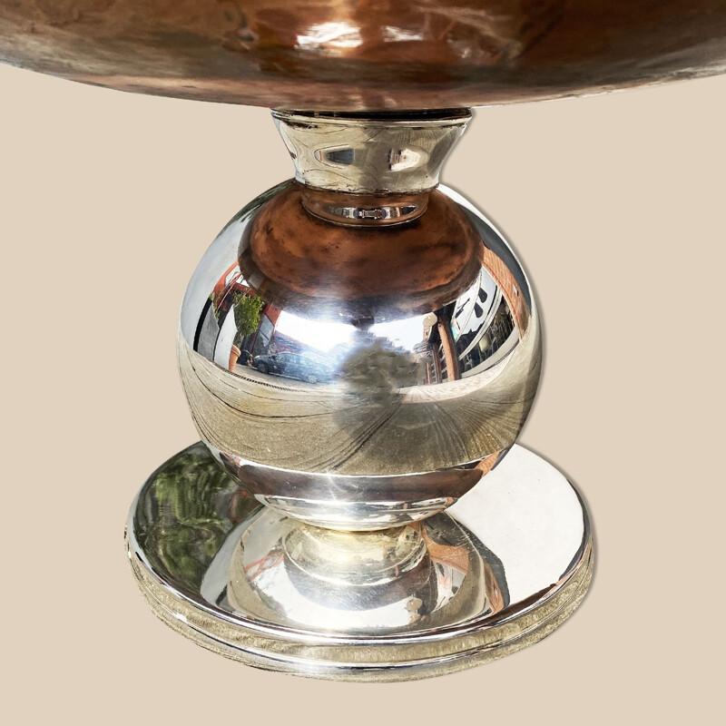Vintage hammered copper stoup