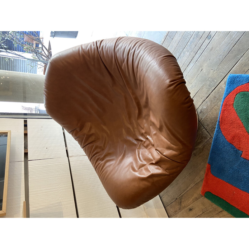 Vintage armchair Coquille by Etienne Fermigier 1967s