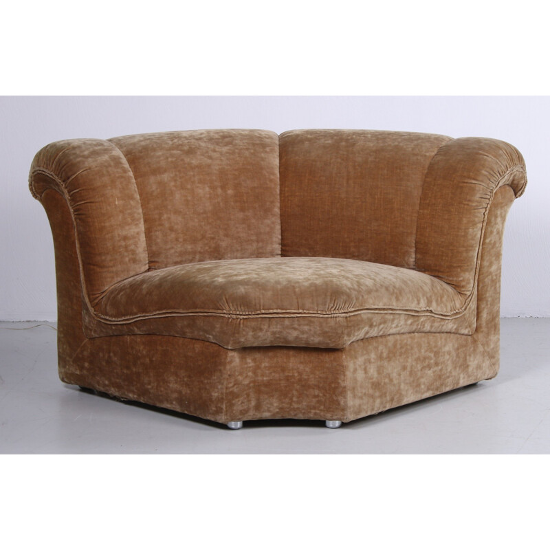 Vintage modular sofa 5 elements sofa beige 1960s