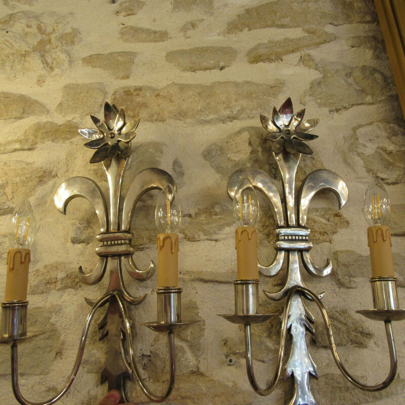 Pair of vintage sconces by Valenti 1950s