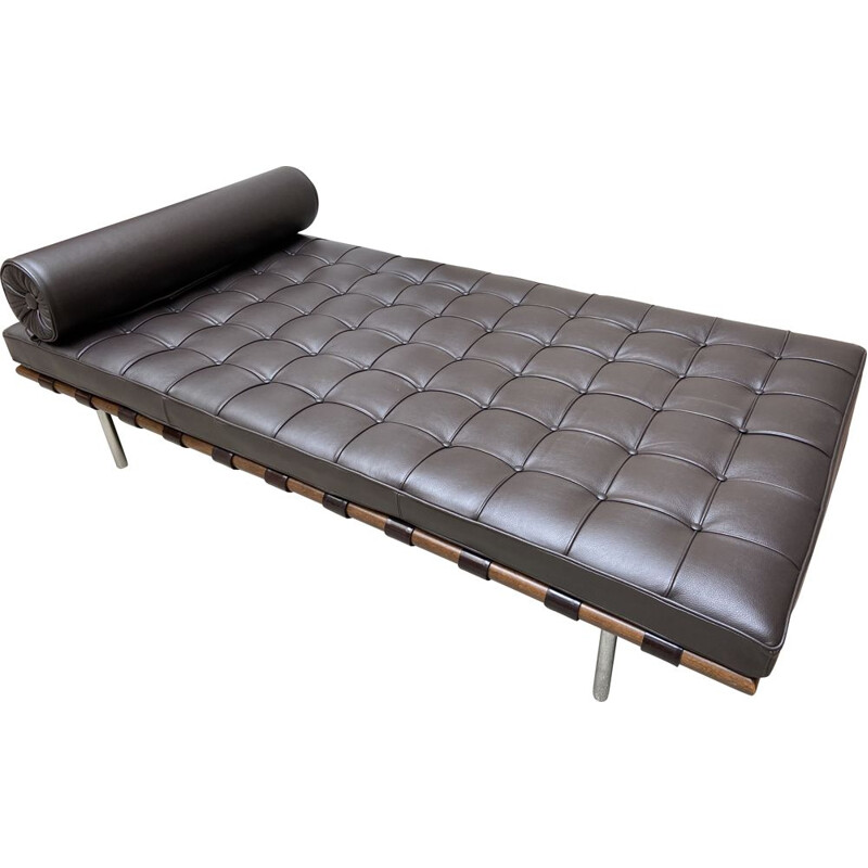 Vintage Dark brown daybed by Mies van der Rohe, Barcelona 2017s