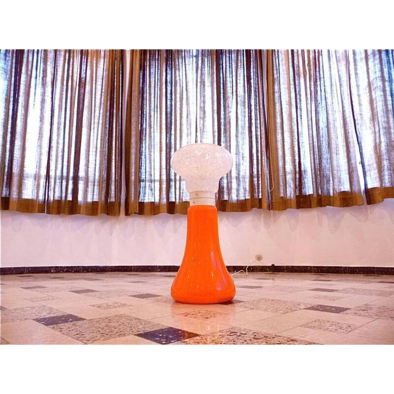 Lampada vintage in vetro doppio di Carlo NASON, Italia 1960
