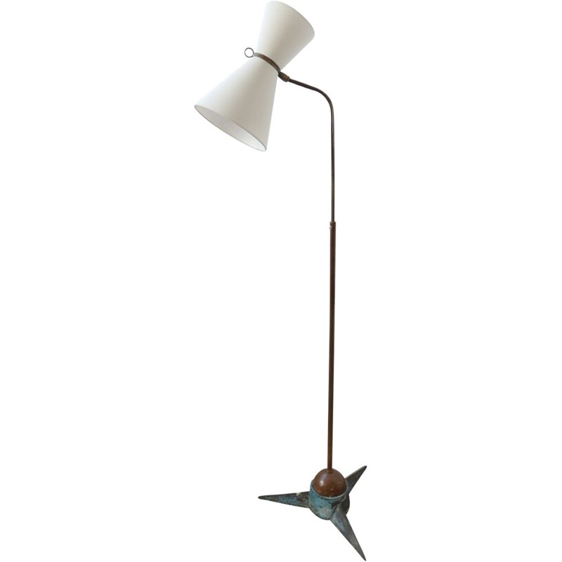 Vintage Star Floor Lamp by Robert Mathieu, French 1950s