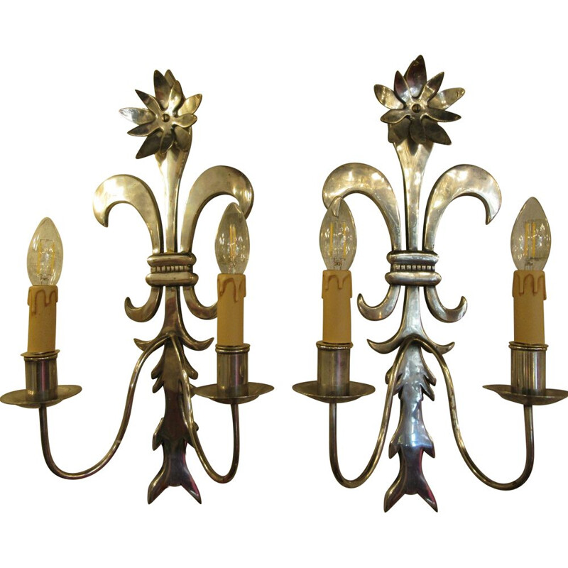 Pair of vintage sconces by Valenti 1950s